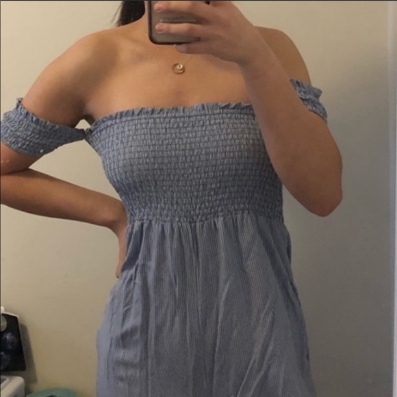 Cotton On Off Shoulder Red Floral Jumpsuit G323 - Picture 8 of 8